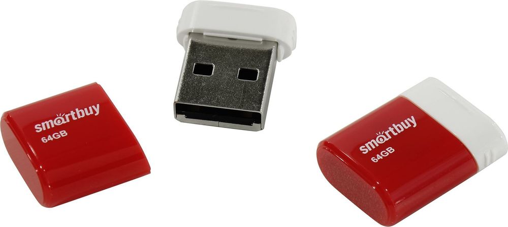 USB карта памяти 64ГБ Smart Buy Lara (красный)