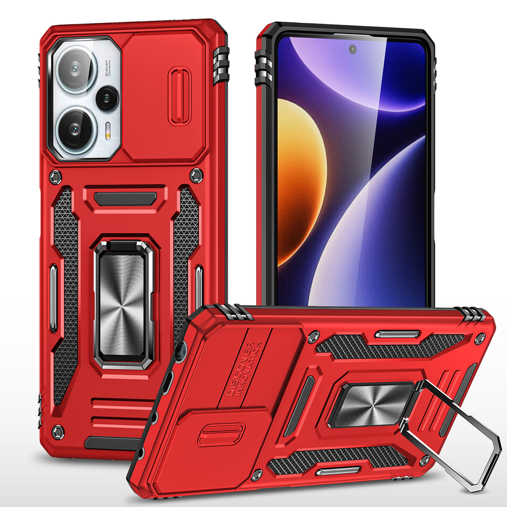 Чехол Safe Case с кольцом и защитой камеры для Xiaomi Poco X5 5G