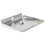 Лопата снеговая трехбортная 46х35 см, ЛА-3б алюминий 1,5 мм, планка металлическая на клепках, БЕЗ ЧЕРЕНКА, ГРАНДМАСТЕР, 700344