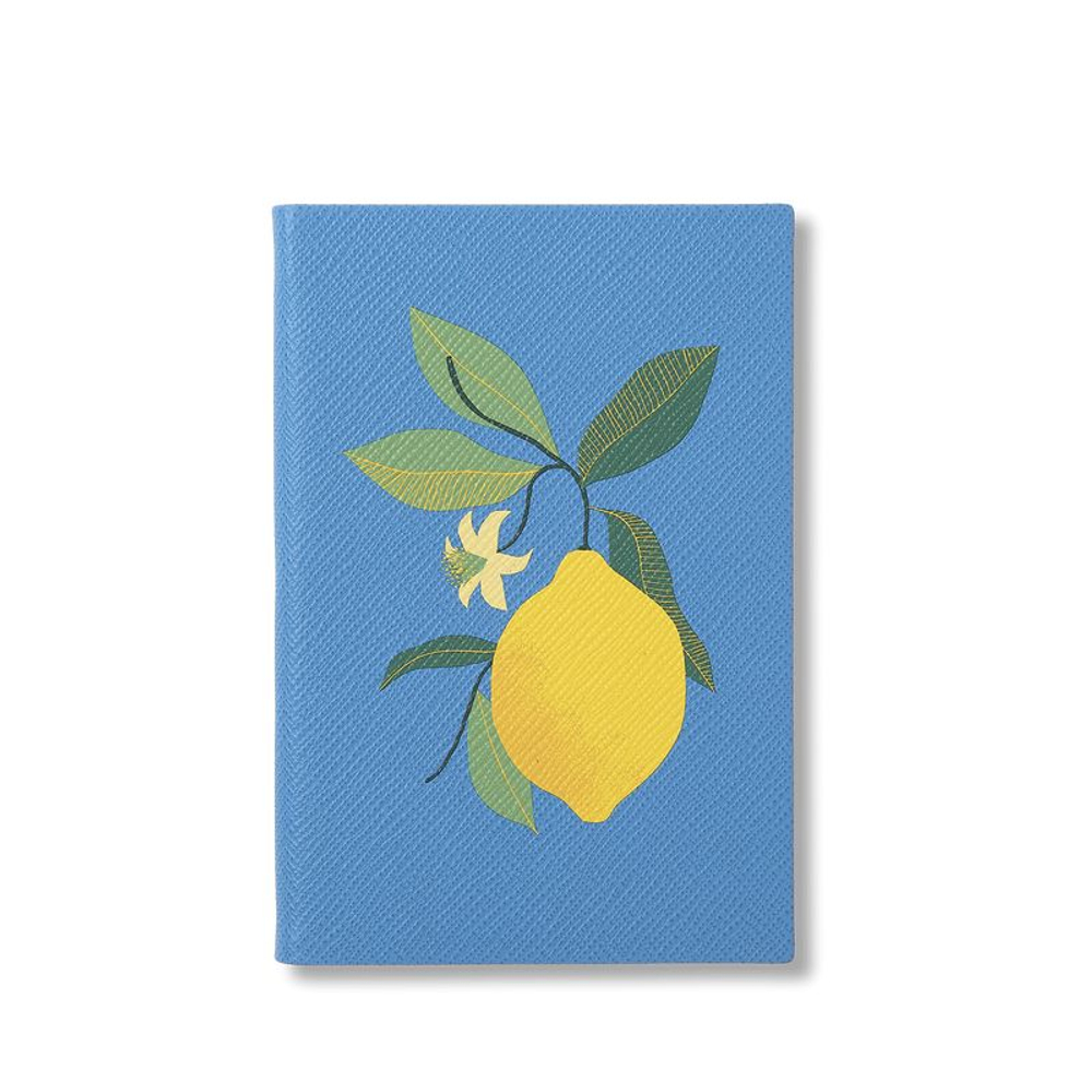 Smythson Блокнот Pear Chelsea Notebook in Panama Fruits