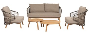 Комплект деревянной плетеной мебели Eularia
