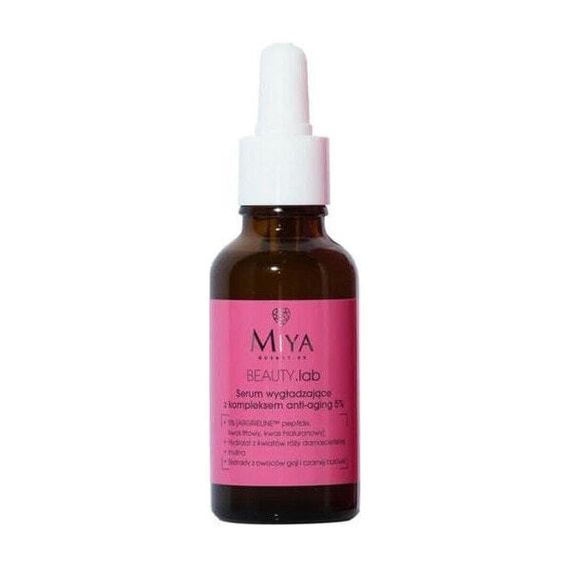 Miya MIYA_Beauty Lab wygładzające serum z kompleksem Anti-Aging 5% do skóry wrażliwej i naczynkowej oraz okolic oczu 30ml