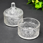 Ваза 2-х ярусная для меда и икры, h11см, d7см "Amelia"