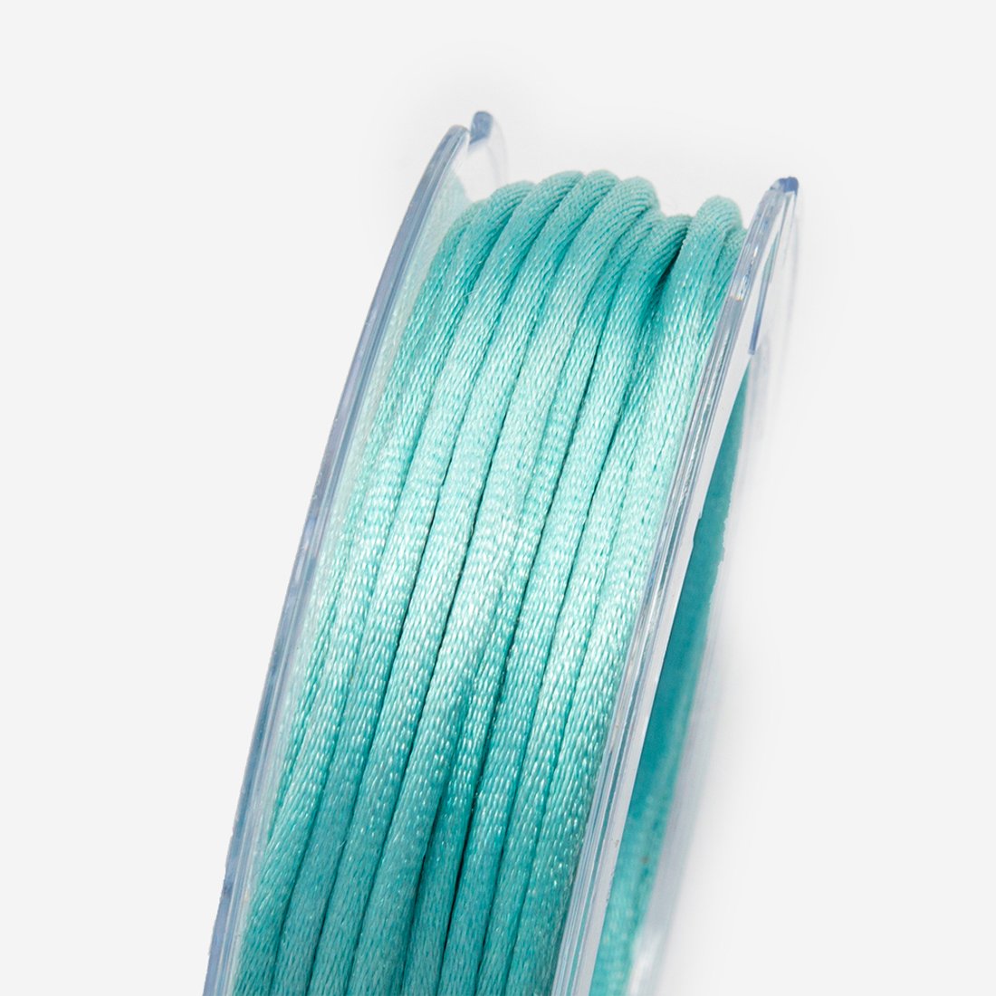Нить для браслетов, нейлон, оттенок "Насыщенный Тиффани", 2мм