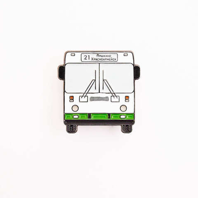 Значок автобус Ликинский 5256