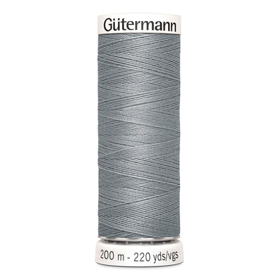 01 Нить Sew-All 100/200 м для всех материалов, 100% полиэстер Gutermann 748277 (040 пепельно-серый)