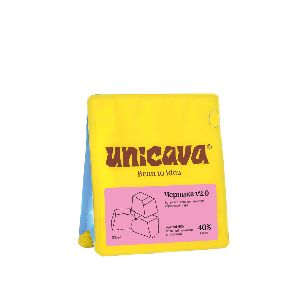 Молочный шоколад "Черника v2.0" (40 % какао)