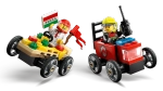 Конструктор LEGO City 60458 Машина-пицца против гоночной пожарной машины