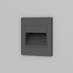 DK3050-BK Светильник встраиваемый в стену, IP 20, LED 3000, 1 Вт, черный пластик