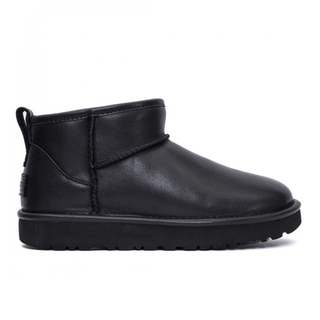 Ugg Classic Ultra Mini Leather Black