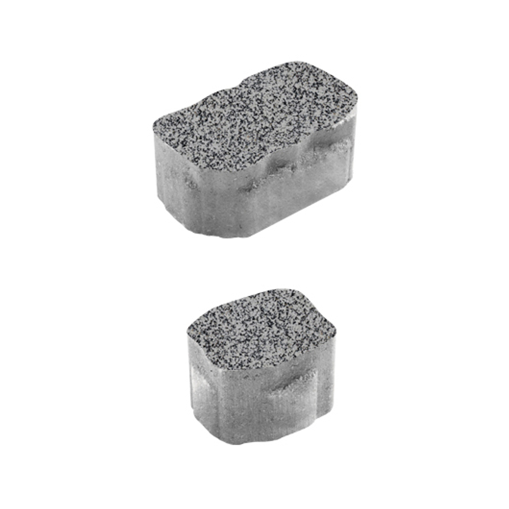 Тротуарная плитка Арена - Гранит+ Серый с черным, комплект из 2 видов плит