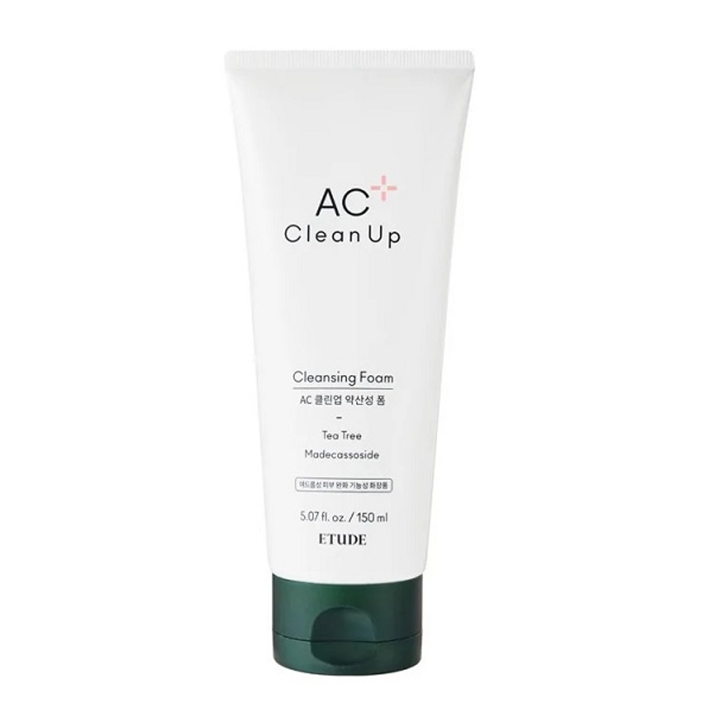 Успокаивающая и очищающая пенка для умывания проблемной кожи Etude House AC Clean Up Cleansing Foam 150мл