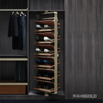 Вращающаяся полка для обуви, 685x355x(790-990), 4 уровня