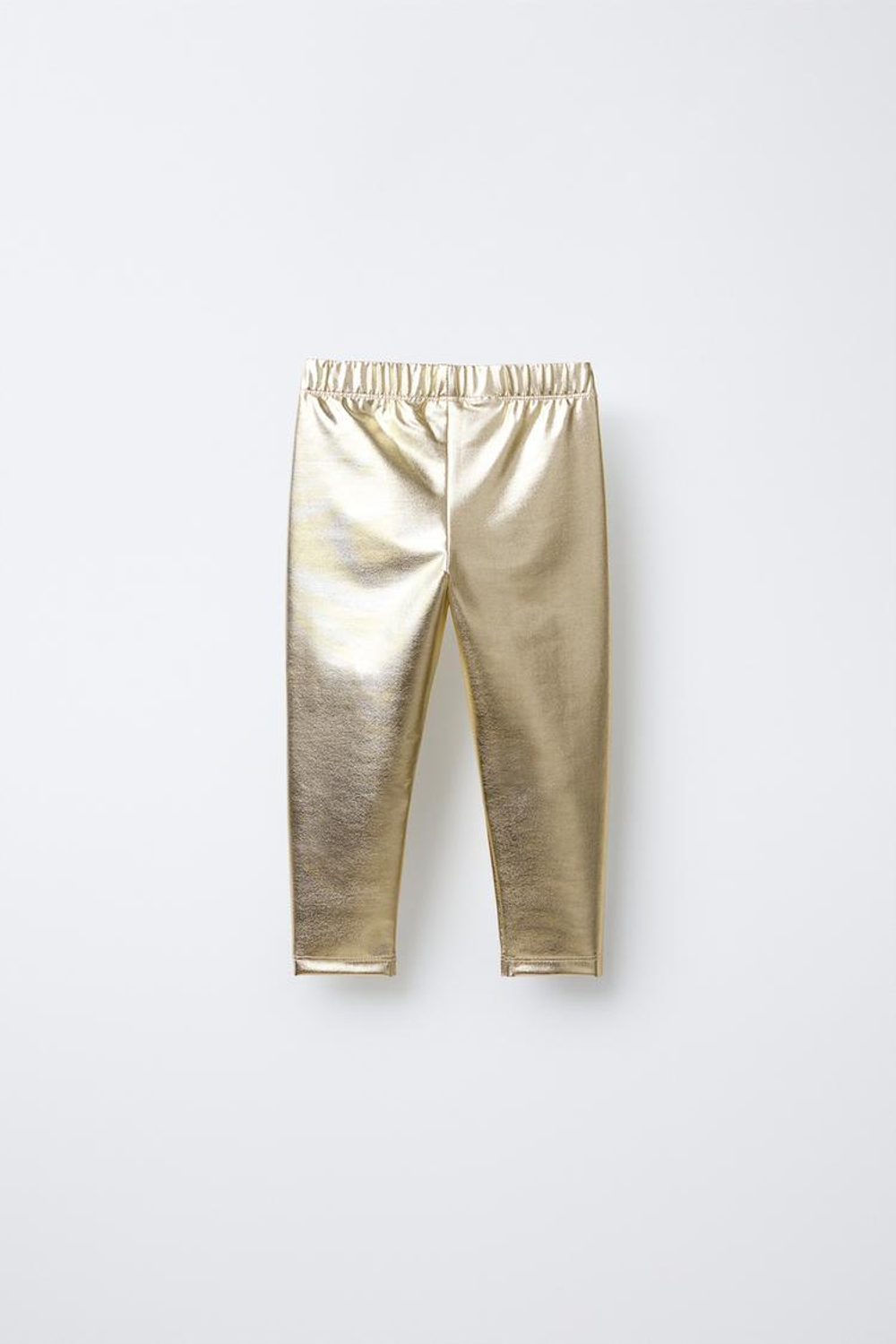 ZARA ЛЕГИНСЫ С МЕТАЛЛИЧЕСКИМ ЭФФЕКТОМ, ЗОЛОТОЙ