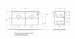 Тумба с раковиной BelBagno UNO-1200-4C-SO-СO бежевый матовый