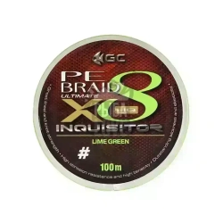 Шнур GC Inquisitor PE X8 Lime Green 100м 0.148-0.20мм