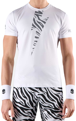 Футболка мужская теннисная Hydrogen Tiger Tech T-Shirt - white/silver