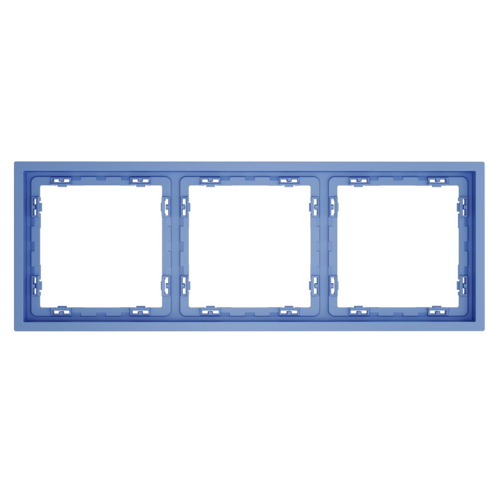 Рамка пластиковая VOLTUM S70 на 3 поста, (деним)