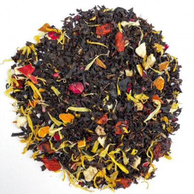 Черный чай BERRY-TEA "Годжи гранат" | 18гр под стакан | Эконом