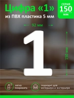 Цифра из пластика на стену