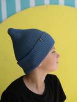 Шапка вязаная деми (Индиго) МУЛА