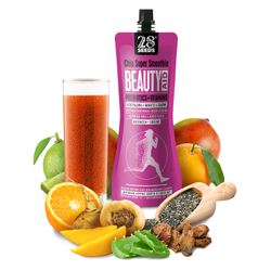 Супер-смузи 28SEEDS, смузи без сахара Чиа БЬЮТИ Апельсин + Манго + Лайм, 10 шт, пп