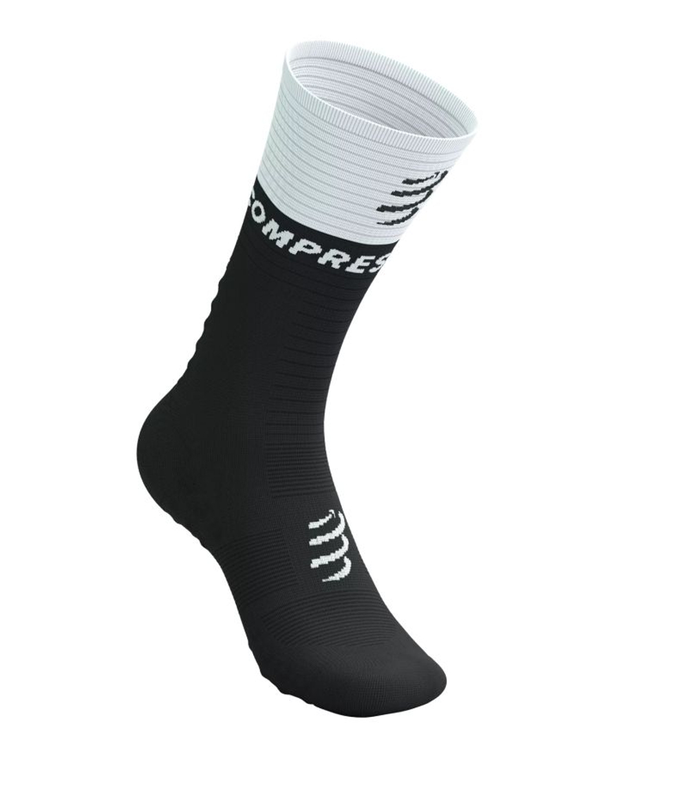 Теннисные носки Compressport Mid Compression v2.0 1P - black/white
