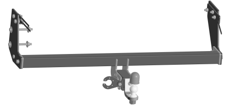 Фаркоп WESO 3312-E на Great Wall Poer Pickup 2021- с антистуком