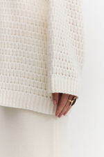 Кардиган ажурный с мохером и пайетками