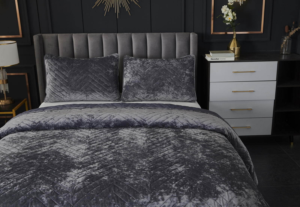 Покрывало 160x220 Sofi De MarkO Фернанд серое