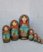 Матрешка "Санкт-Петербург" 7 мест