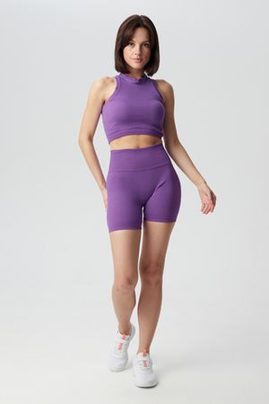 Бесшовные шорты в рубчик из итальянской пряжи