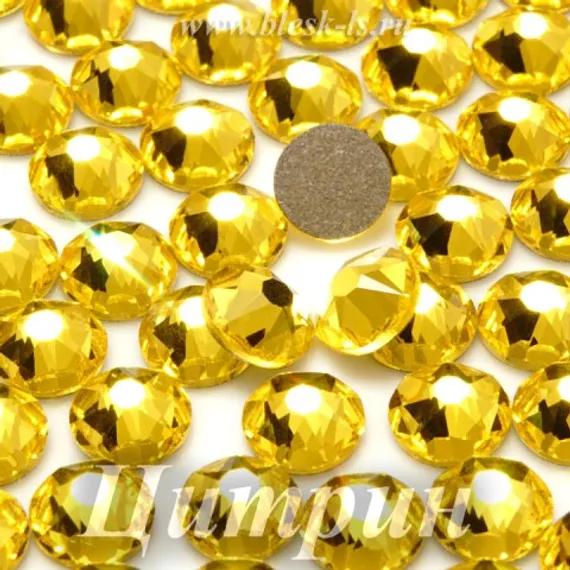 Стразы Solvo холодной фиксации, Цитрин