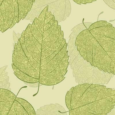 Decorative ornamental seamless floral pattern. Endless elegant texture with leaves.