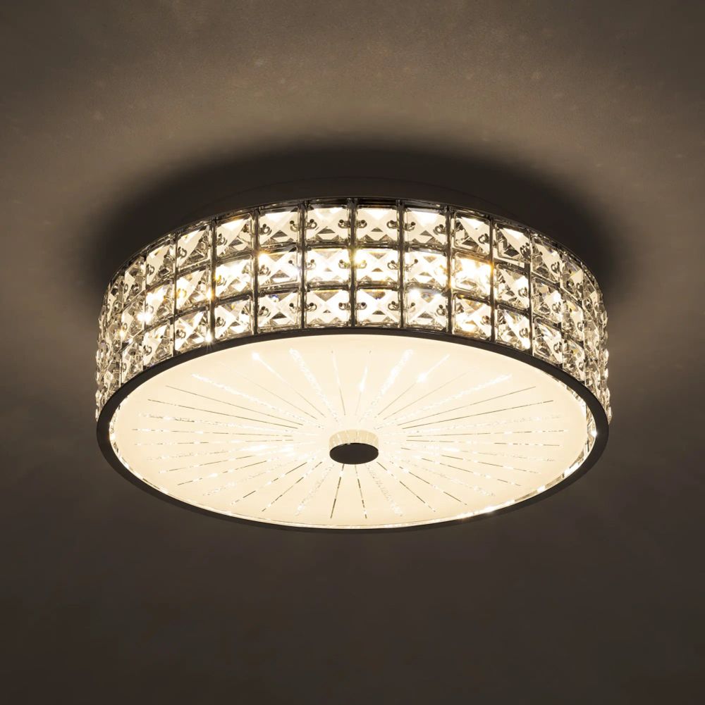 Citilux Портал CL32413G1 LED RGB Люстра хрустальная с пультом Хром