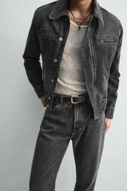 ZARA ДЖИНСЫ БУТКЭТ - LIMITED EDITION, ЧЕРНЫЙ