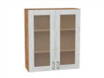 Шкаф верхний с 2-мя остекленными дверцами Лофт