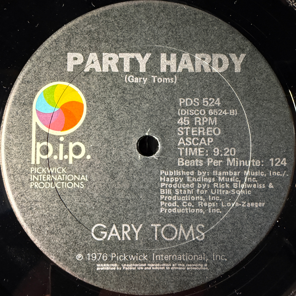 Gary Toms ‎– Stand Up And Shout (США 1976г.) 12", 45 RPM Т