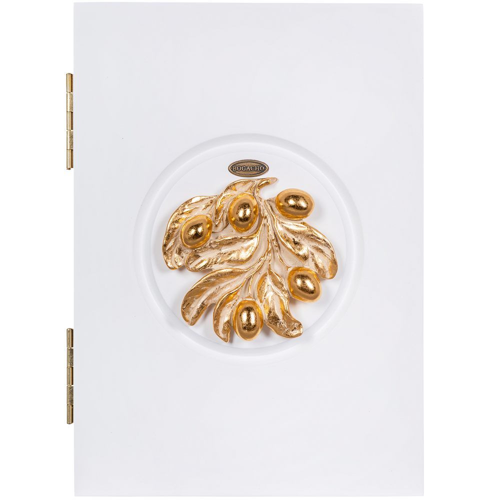 Полка ключница Oliva Branch (Олива Бранч) 2 Айс Мраморное золото