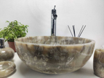 Раковина из оникса Bowl Grey Small TinLip BO-61064 40*40*15