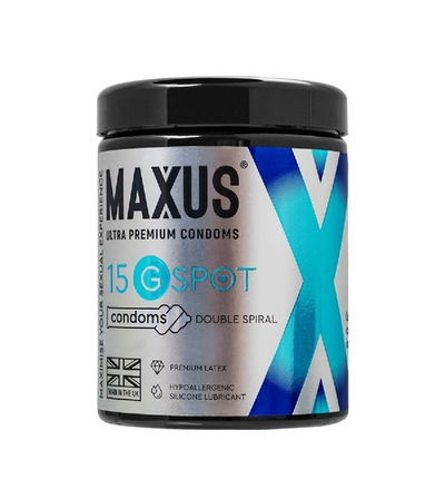 Презервативы Maxus G-spot пластиковом кейсе 15 шт