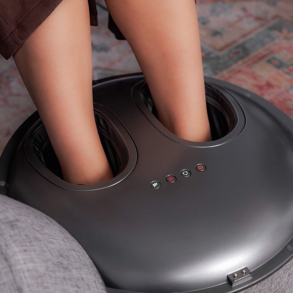 Массажер для ног 2в1 UNIX интерьерный пуф / Secret Pouf Grey