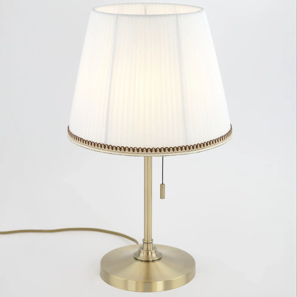 Citilux Линц CL402730 Настольная лампа бронза с белым абажуром