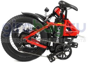 Электровелосипед Spetime F6 Pro 350W (Красно-черный) фото 4