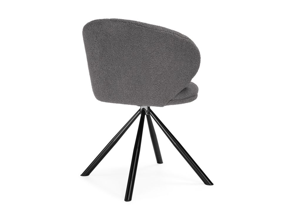 Стул на металлокаркасе Solomon крутящийся gray / black