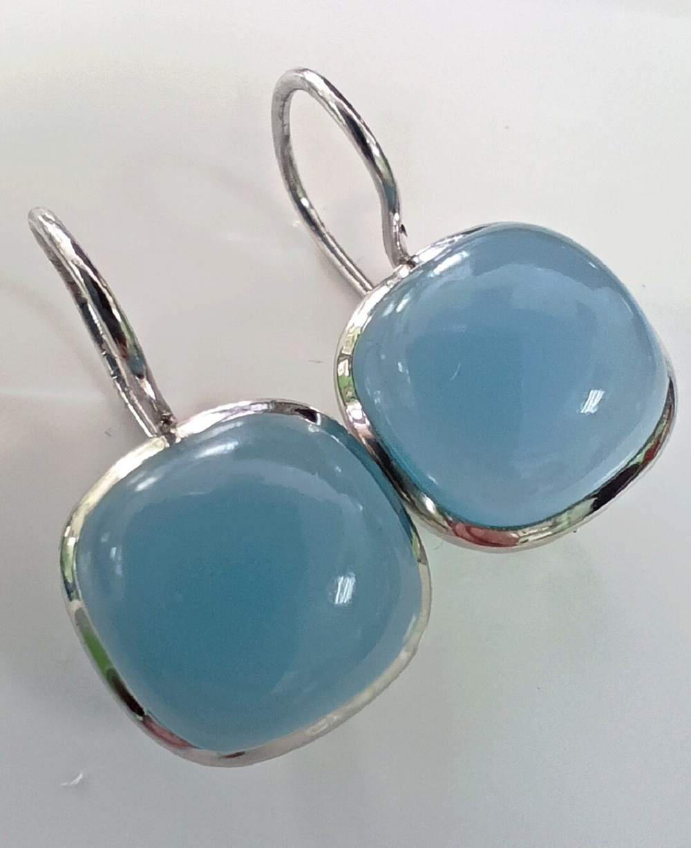 Серьги Эстерелла, серебро, проба 925, родированные, с кварцем/Ф