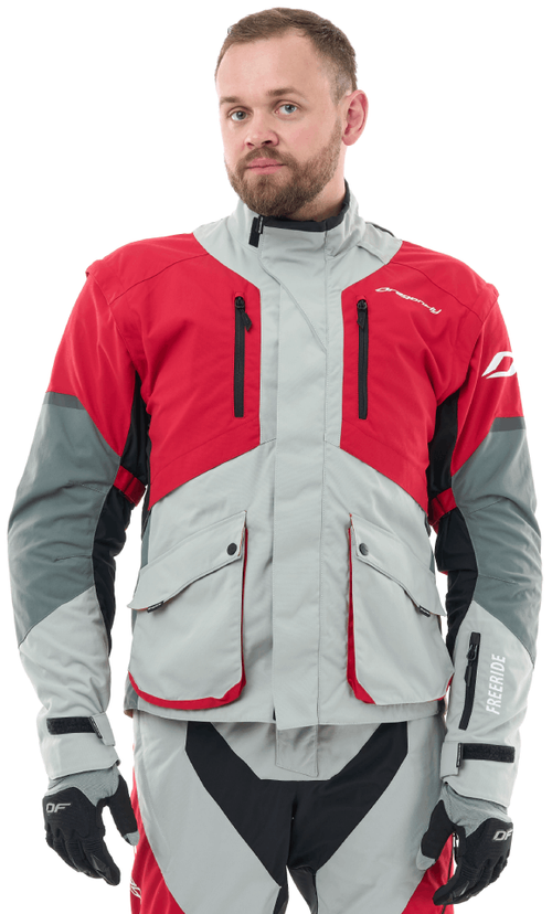 Эндуро Freeride / Серо-красный