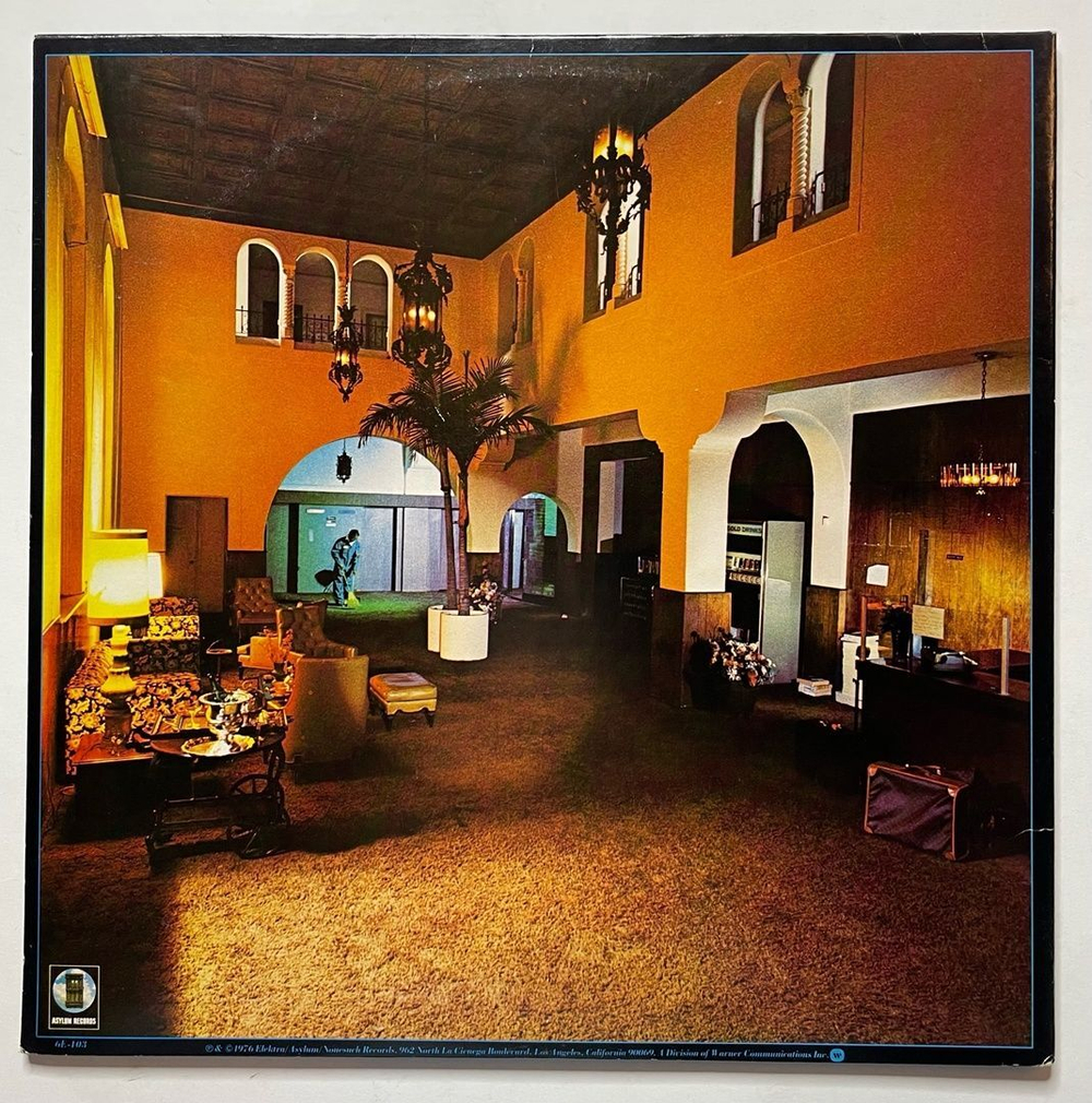 Винтажная виниловая пластинка LP Eagles Hotel California (USA 1976) (Poster)