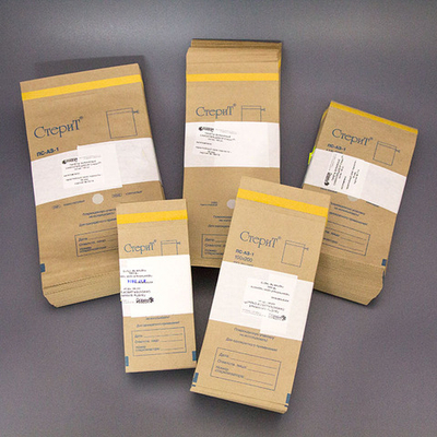 Пакет д/стерил. с индикат.пар-возд.1кл.,крафт-бумага 75х150мм,100шт./упак.,Винар,самоклейка