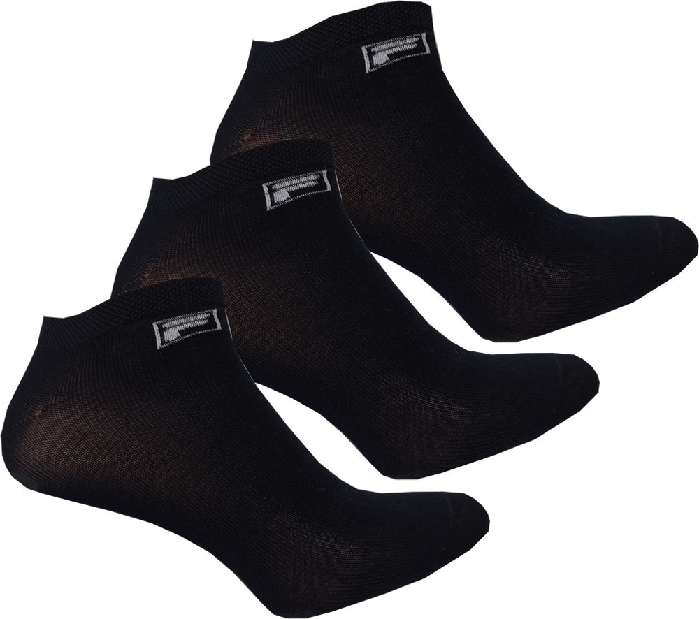 Теннисные носки Fila invisible plain socks Mercerized cotton 3P - черный